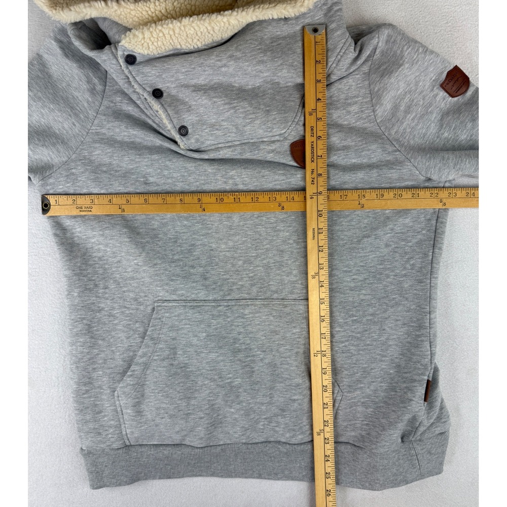 Wanakome Hestia Hoodie Womens XXL Gray Sherpa Lined Cowl Neck Pullover - Picture 2 of 10